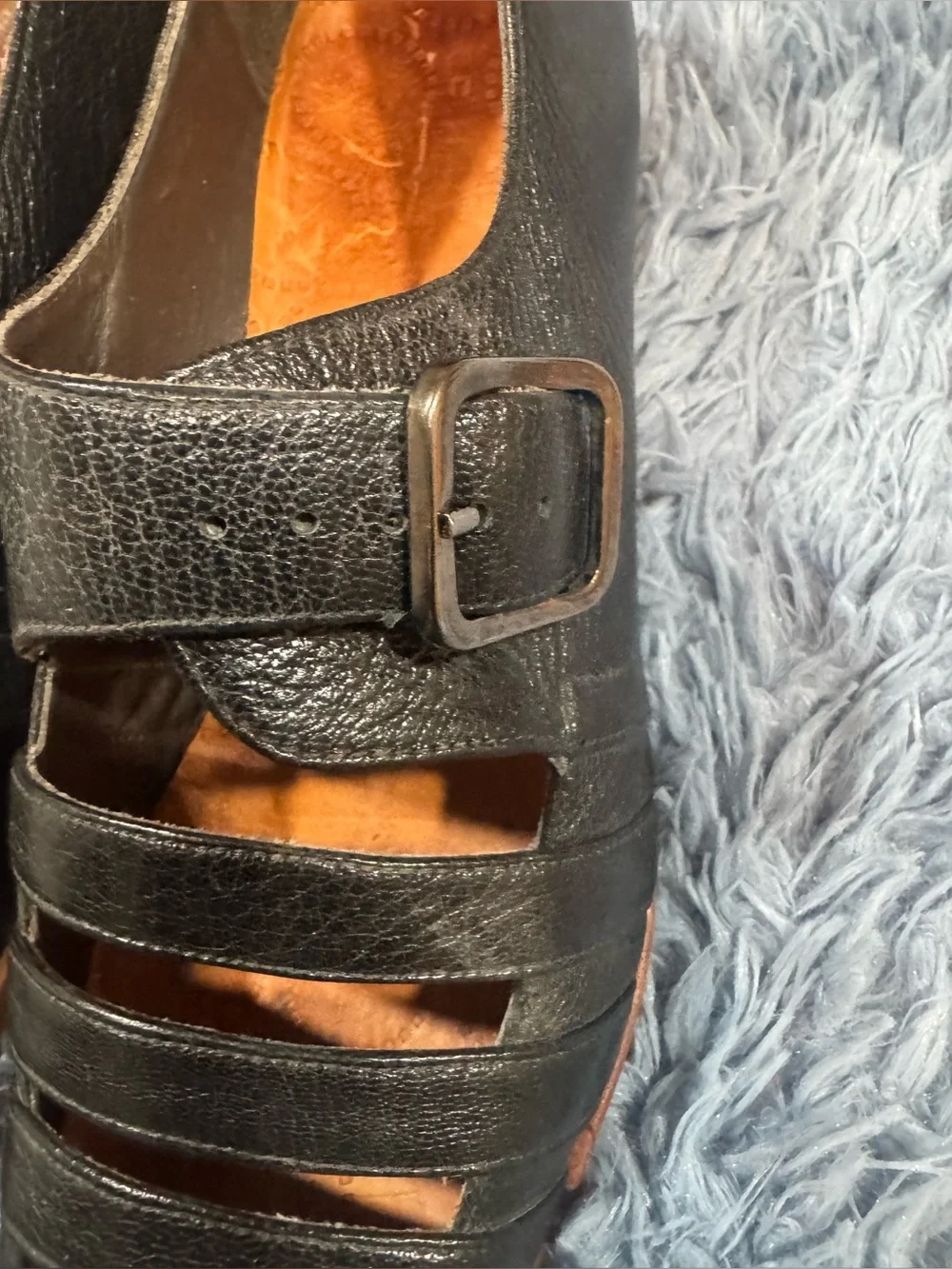 Preowned Chie Mihara Zippy Flats in Black Size 39